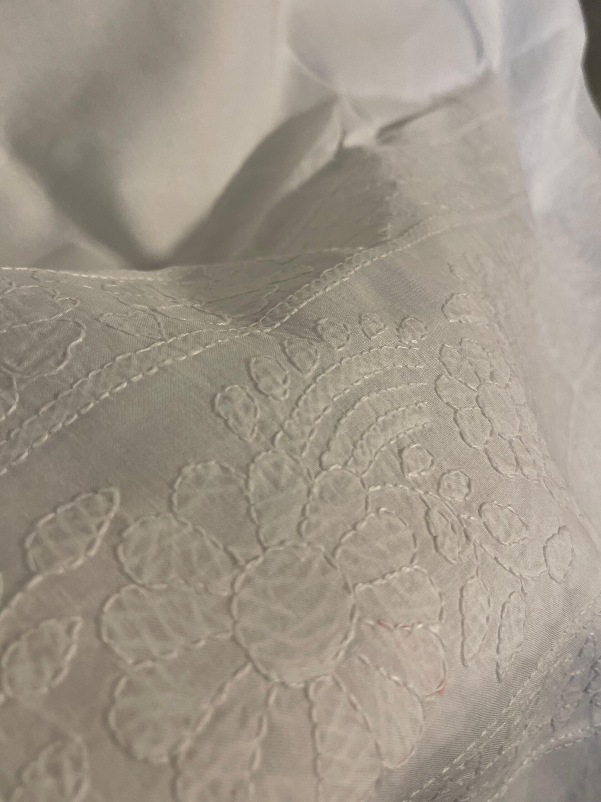 Classic White Chikankari Lawn Trouser for Women | Premium Handmade Embroidered Lawn Trouser - Image 3