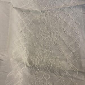Classic White Chikankari Lawn Trouser for Women | Premium Handmade Embroidered Lawn Trouser