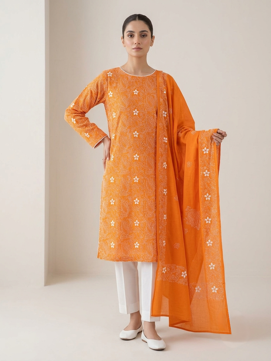 mustard-orange-handmade-chikankari-shirt-dupatta-unstitched-pure-lawn-suit