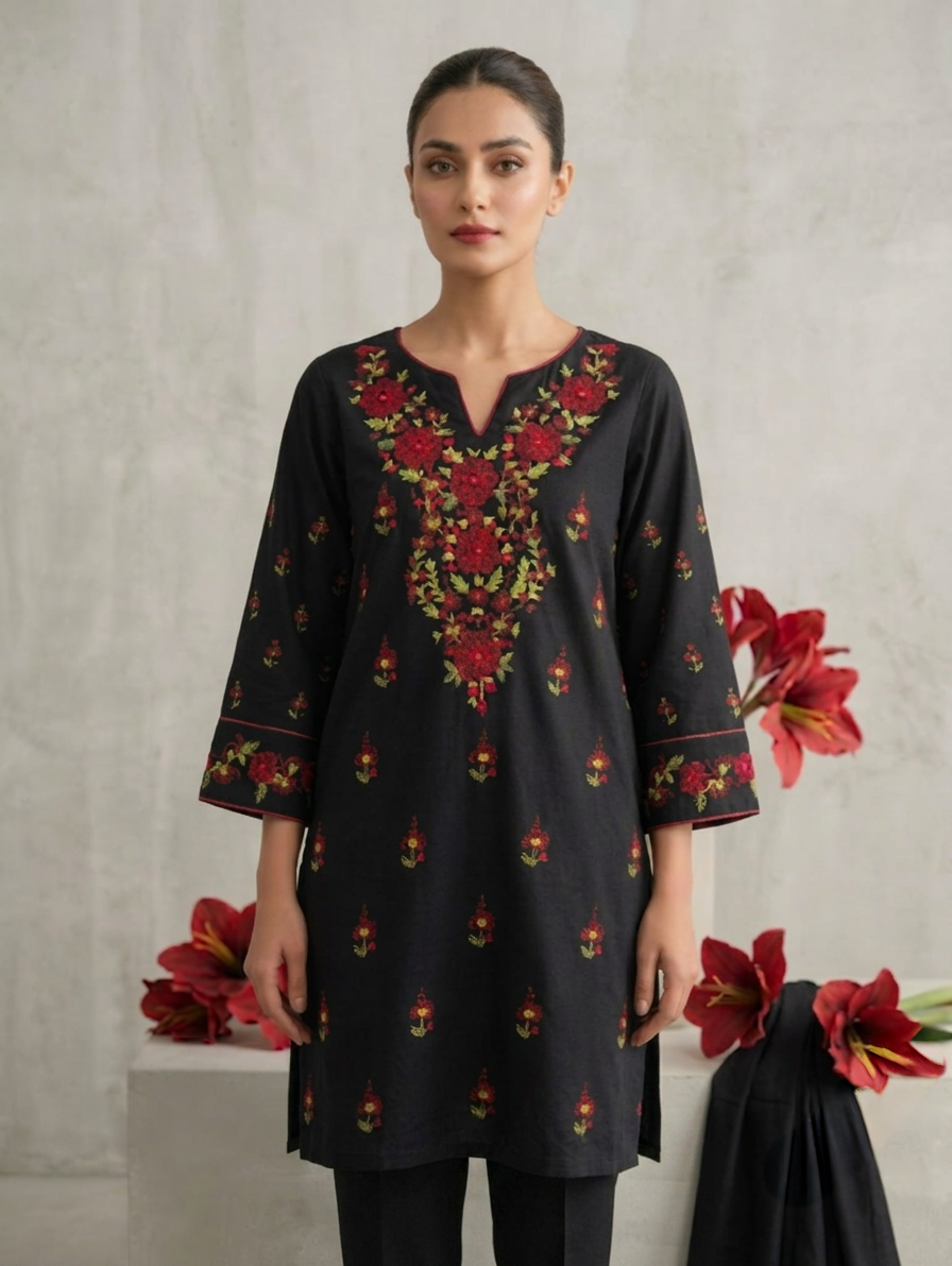 black-handmade-kacha-tanka-embroidered-unstitched-lawn-shirt-premium-womens-summer-kurta-fabric