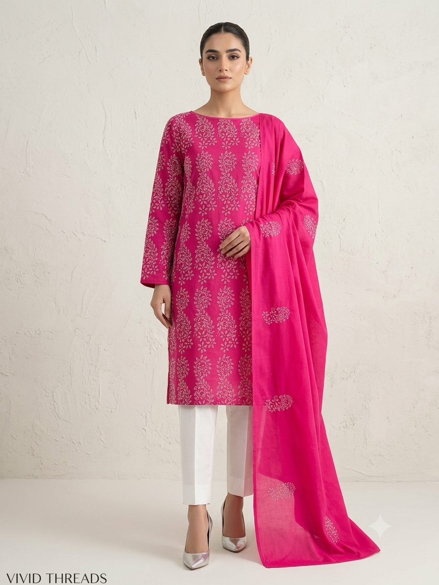 shocking-pink-with-white-multicolor-french-knot-embroidery-pure-lawn-unstitched-suit-shocking-pink-pure-lawn-dupatta