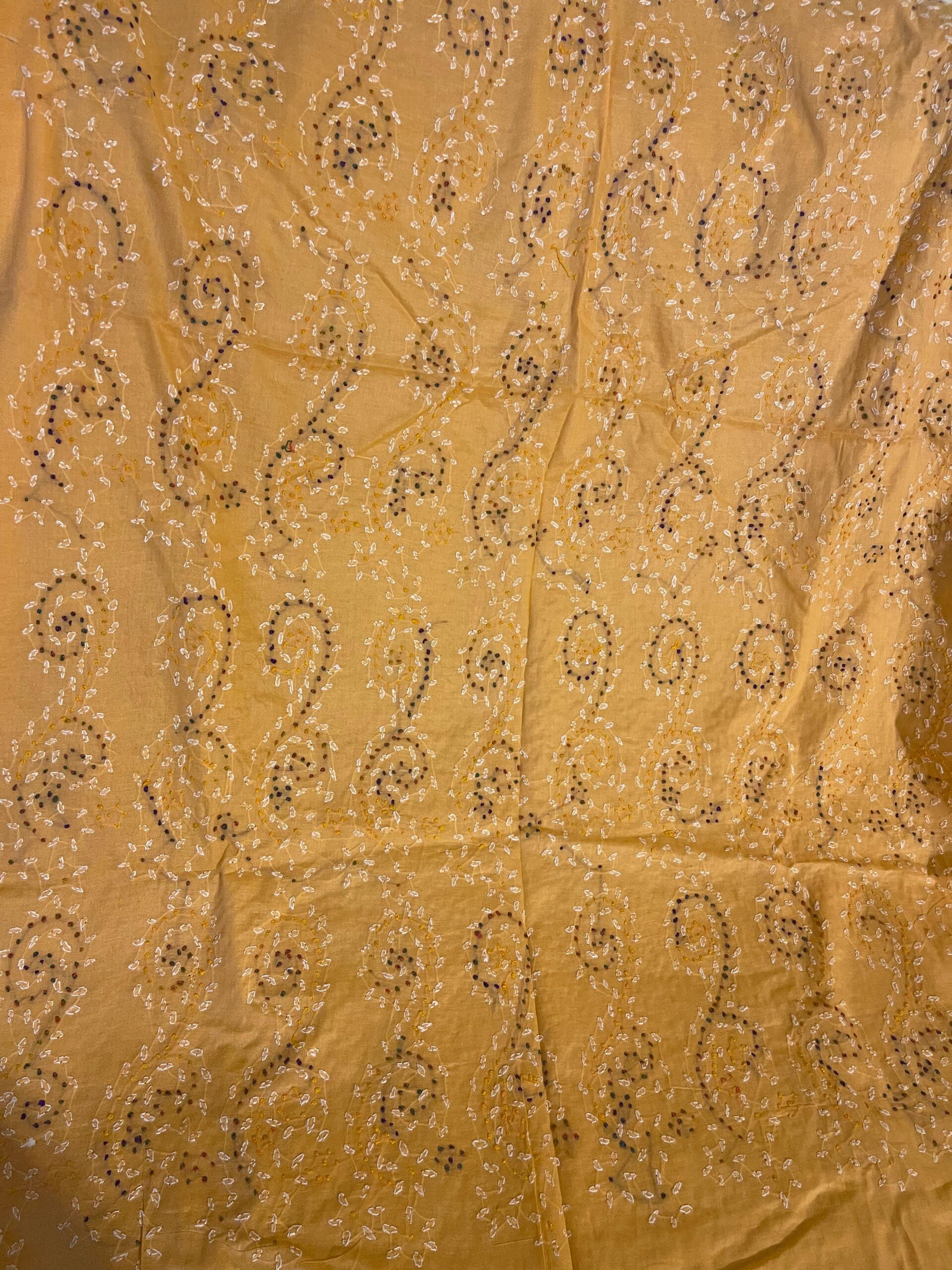 Mustard Gold with Multicolor Embroidery Pure Lawn Unstitched Suit | Mustard Gold Pure Lawn Dupatta - Image 4