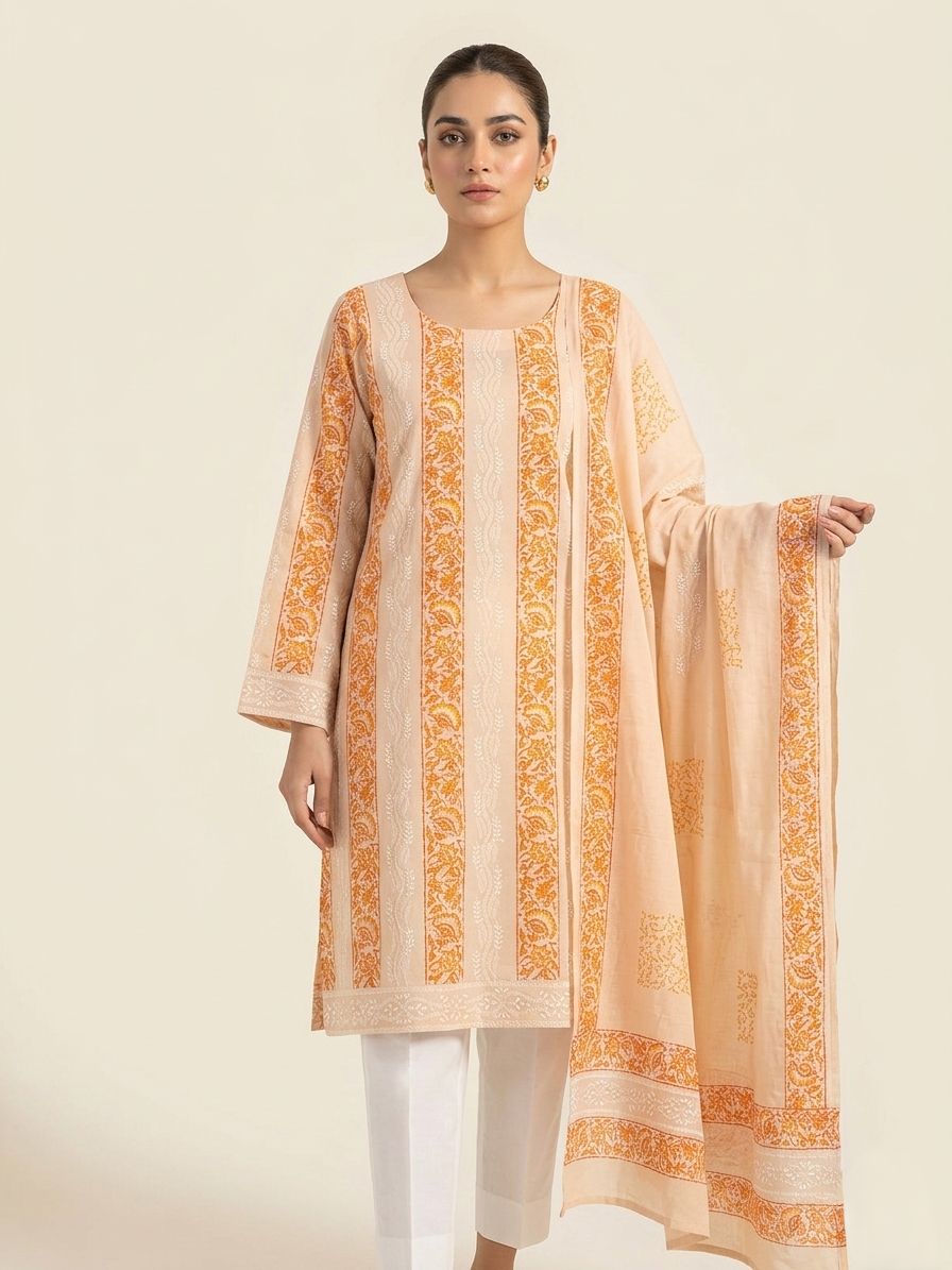ivory-cream-with-peach-orange-block-print-chikankari-pure-lawn-unstitched-suit-ivory-cream-pure-lawn-dupatta