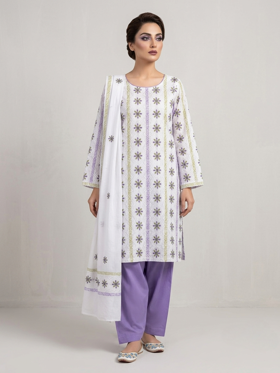 white-with-lavender-purple-olive-green-floral-block-print-chikankari-pure-lawn-unstitched-suit-white-pure-lawn-dupatta